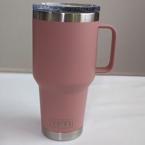Yeti Rambler 35 Oz Double Wall Vacuum Insulated Sandstone Pink Mug